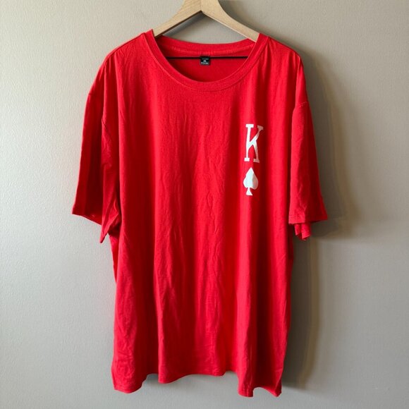 Men's Big and Tall  4XL NWT Shein King Top & Shorts Set in Red - Picture 4 of 12